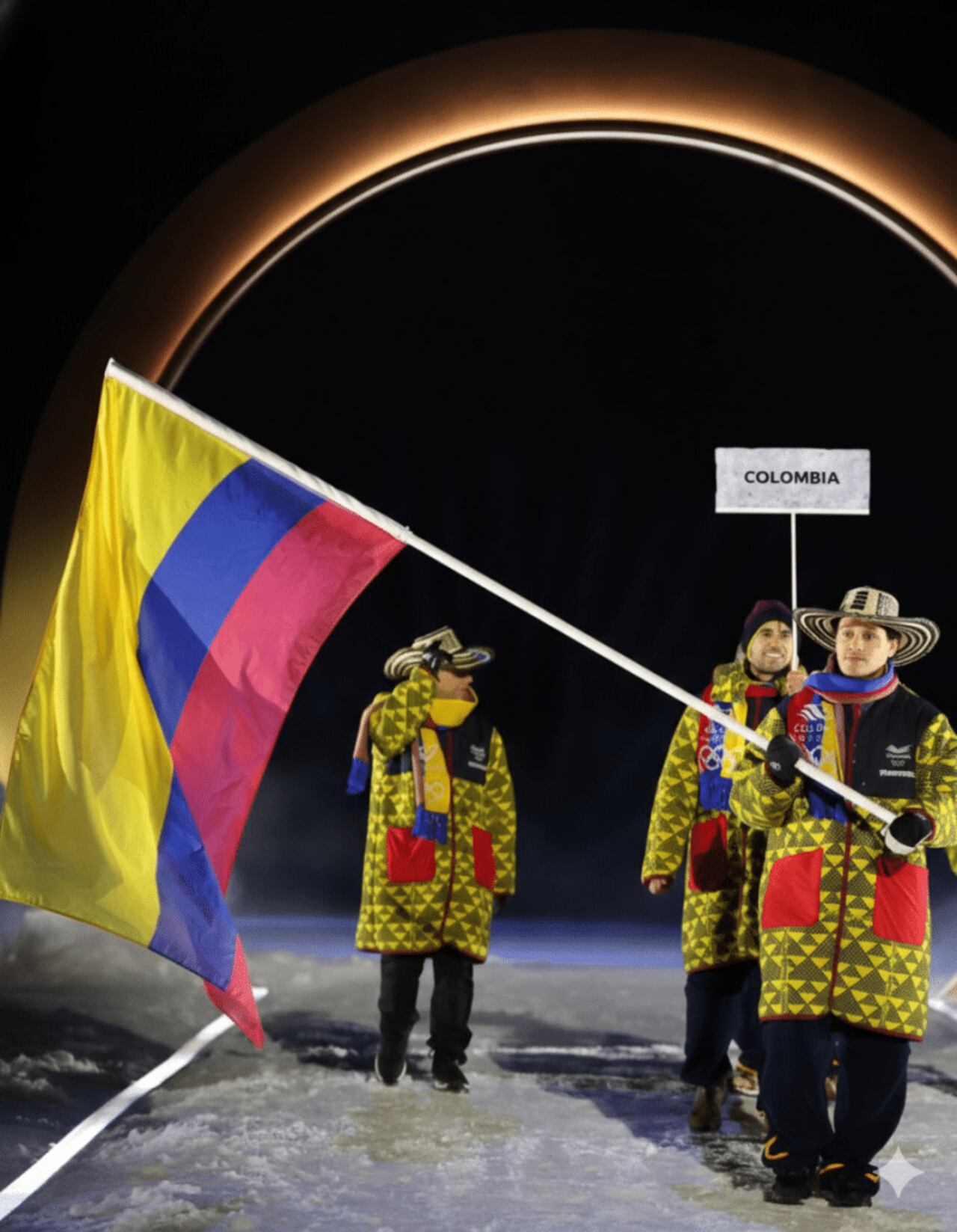 Colombia estuvo presente con su sombrero vueltiao.