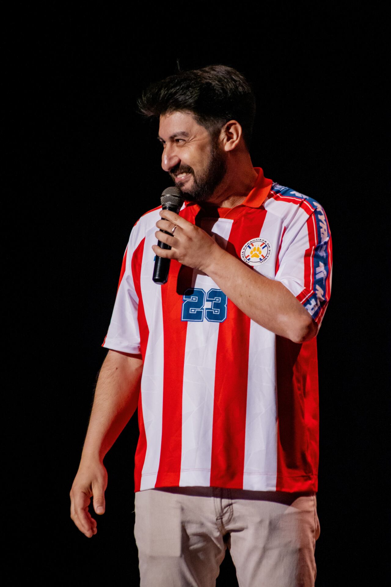 Diego Santacruz con la Albirroja puesta se sumará al espectáculo.