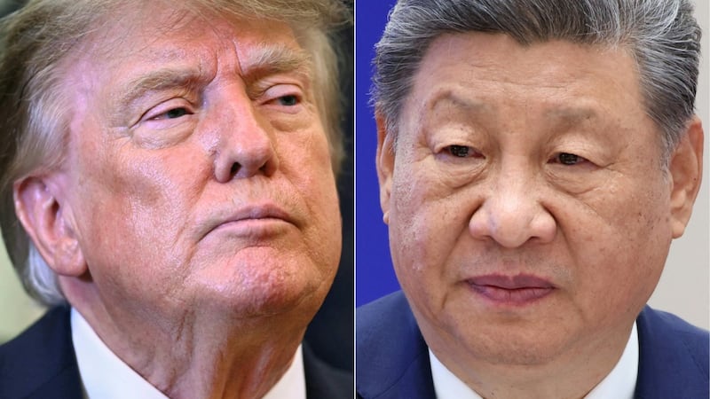 Combo de fotografías del presidente de Estados Unidos, Donald Trump; y el mandatario de China, Xi Jinping (d). (AFP)