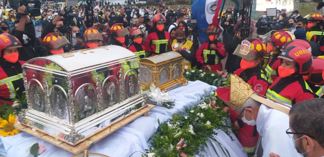 La reliquia de la beata Chiquitunga llegó al país en 2021, un hecho de gran carga emocional, ya que su familia aguardaba con ansias ese momento.