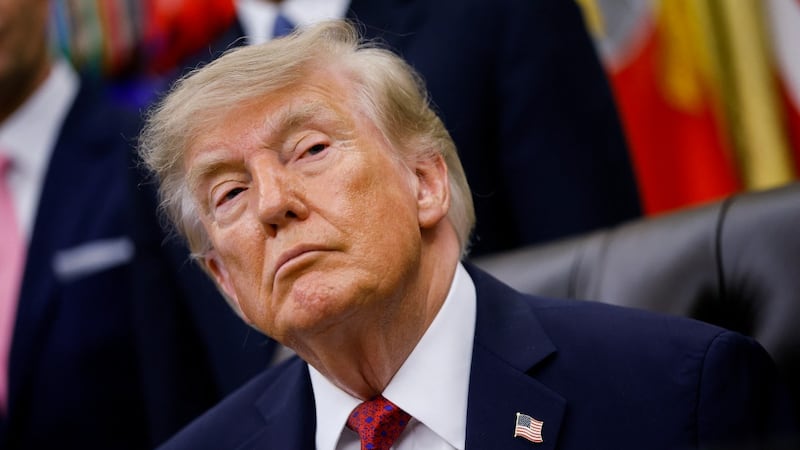Donald Trump, en el despacho Oval, en la Casa Blanca.