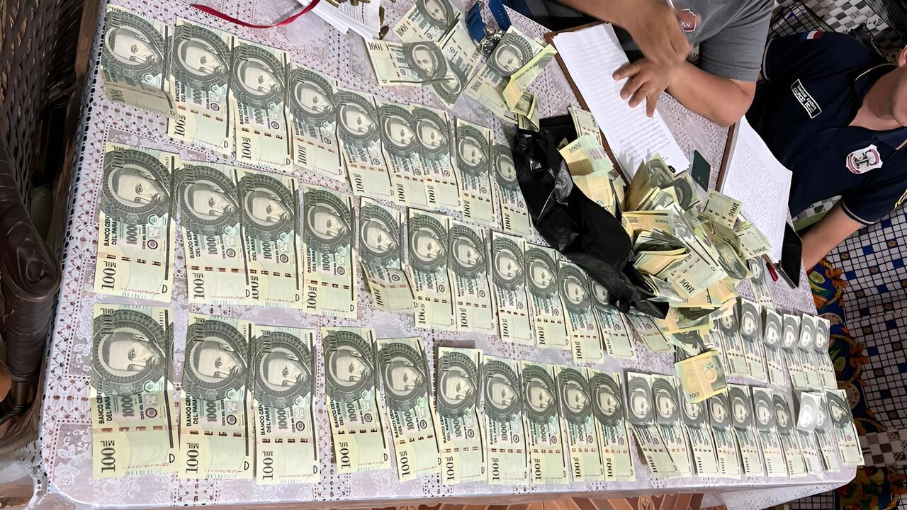 La comitiva se incautó de G. 188.500.000 presumiblemente falsos, todos en billetes de cien mil guaraníes.