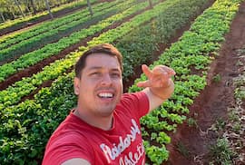 Junior Melgarejo, el horticultor que se posicionó con redes sociales