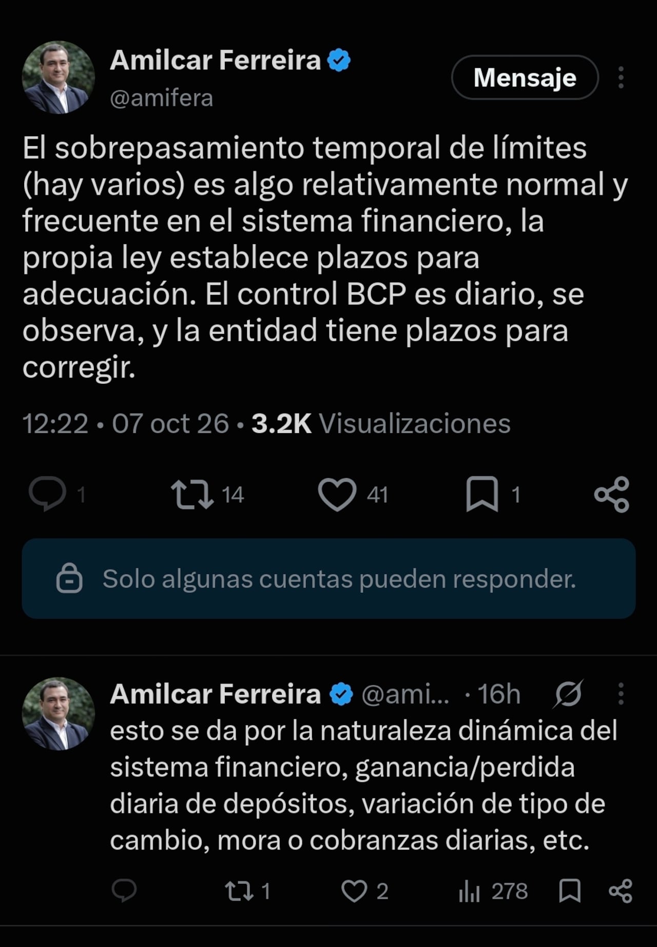Lamentó que se intente instalar una crisis que no existe.