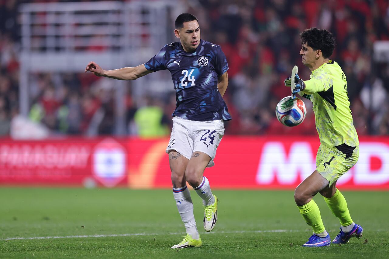 Gustavo Caballero fue una de las gratas sorpresas en este combo de amistosos, incluso estrenándose en las redes con la selección mayor.