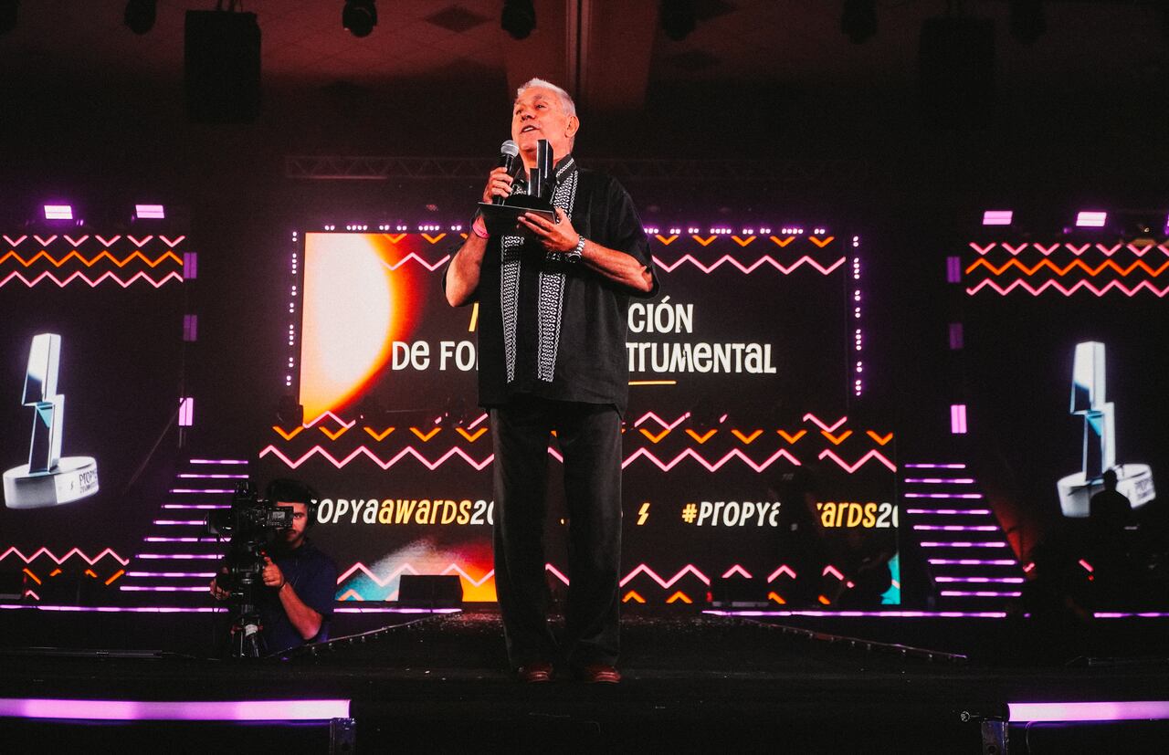 Juan Cancio Barreto obtuvo el premio a Mejor Tema de Folklore Instrumental.