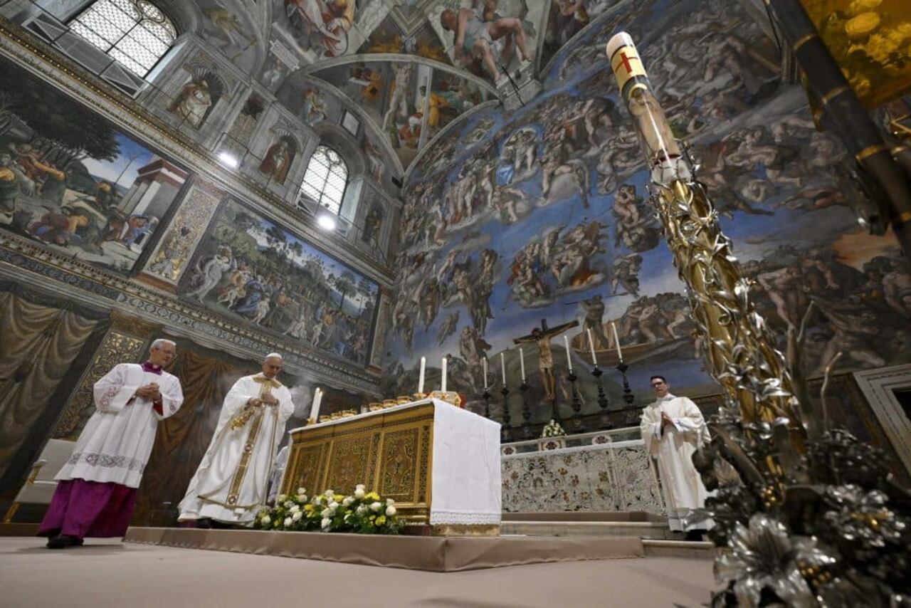 Primera misa del Papa León XIV
