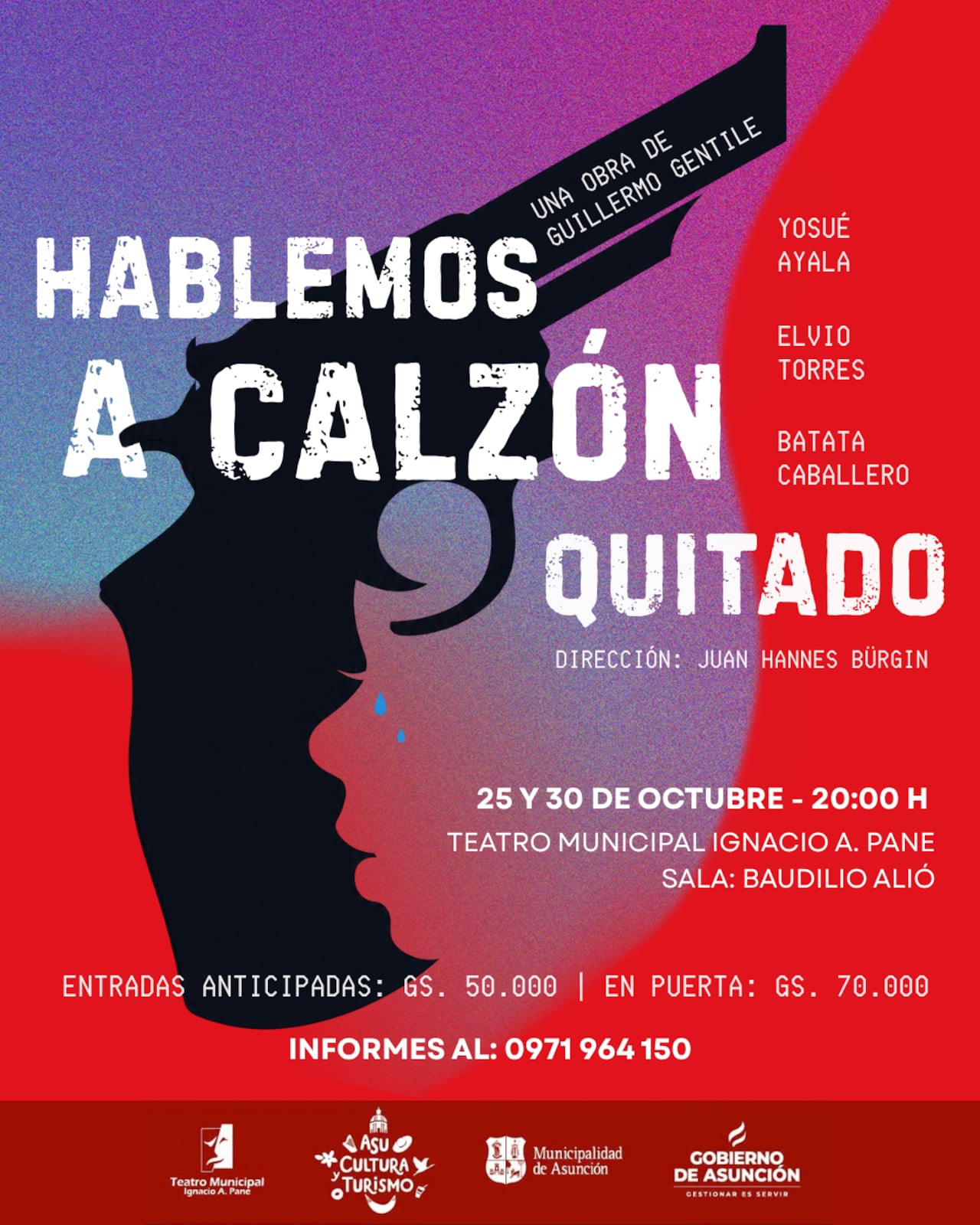 "Hablemos a calzón quitado" se presenta este sábado 24 y domingo 25 de octubre.