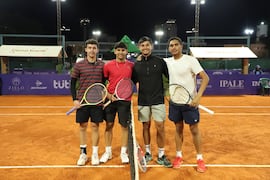 Nando Escurra en dobles es primer paraguayo ganador en el CIT Open y hoy juega singles al igual que Santino Nuñez