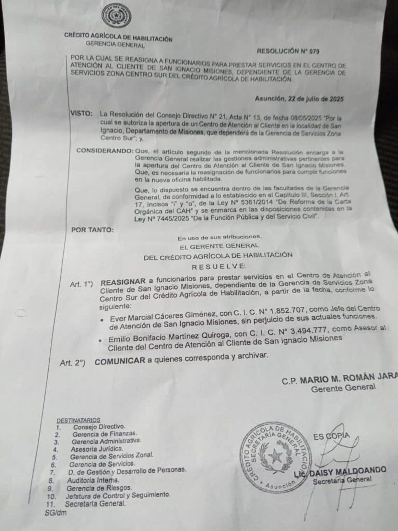 El funcionario Emilio Martínez fue sacado de la "zona caliente" y reasignado a San Ignacio, Misiones.