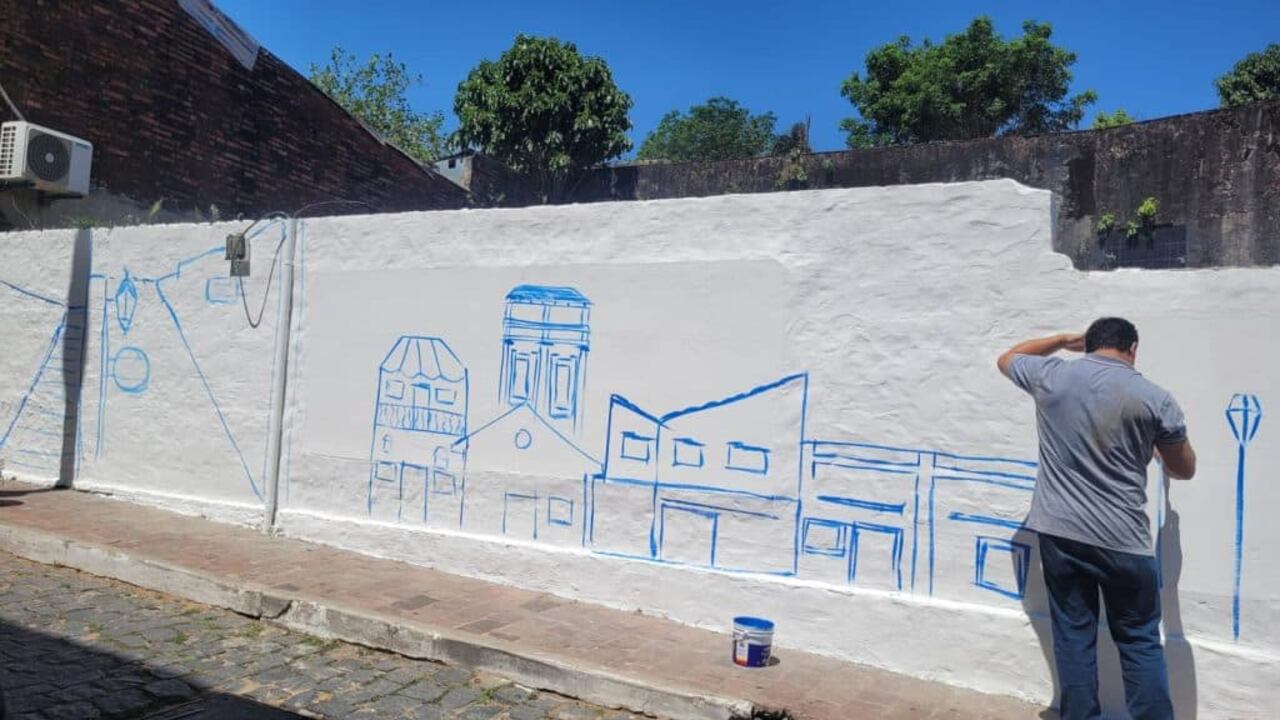 Mural desarrollado por alumnos del ISBA