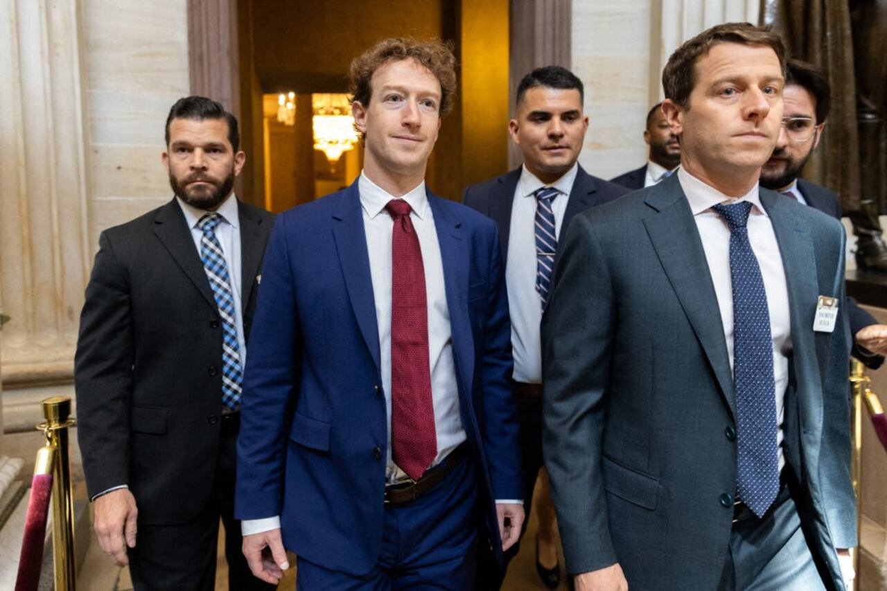 El CEO de Meta, Mark Zuckerberg, durante una sesión en el Capitolio, en Washington.