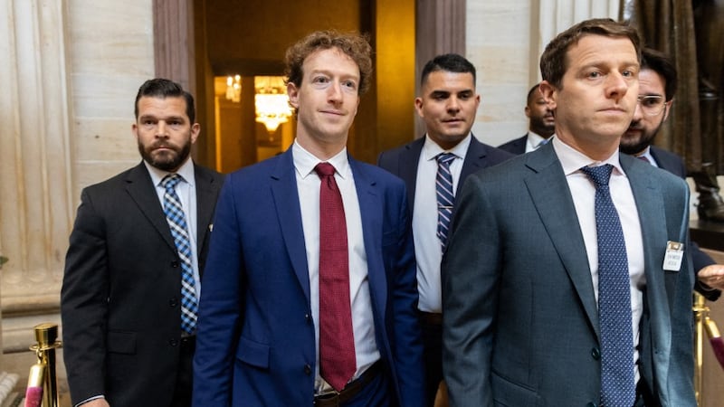 El CEO de Meta, Mark Zuckerberg, durante una sesión en el Capitolio, en Washington.