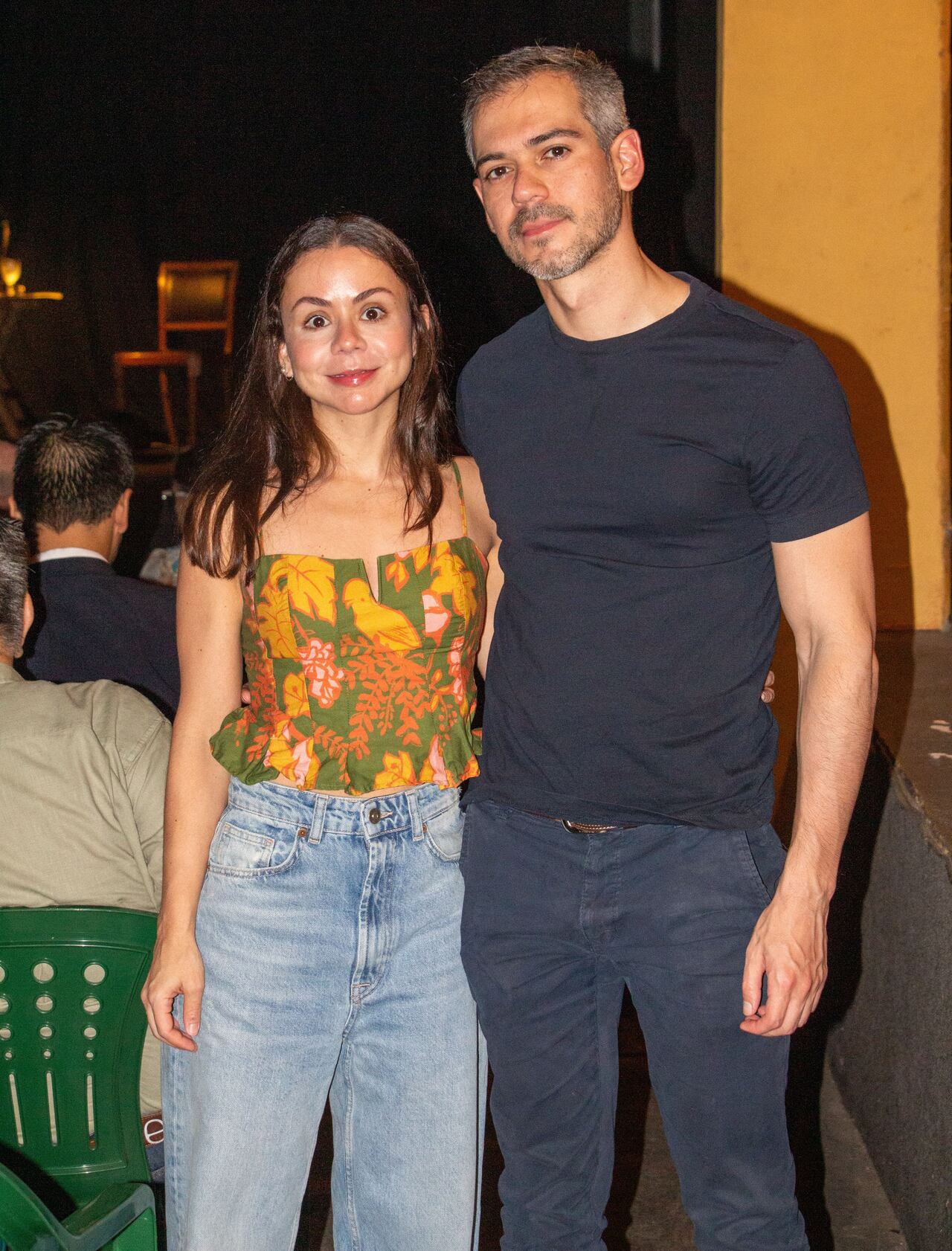 Pía Rivarola y Joel Sanabria.
