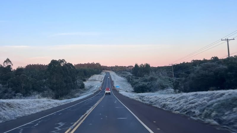 En la zona de Capitán Meza se registraron heladas, con temperaturas de hasta -1 grados centígrados, según reportó un poblador de la zona.