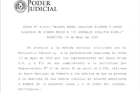 Juez inicia embargo preventivo de fondos del banco Atlas SA