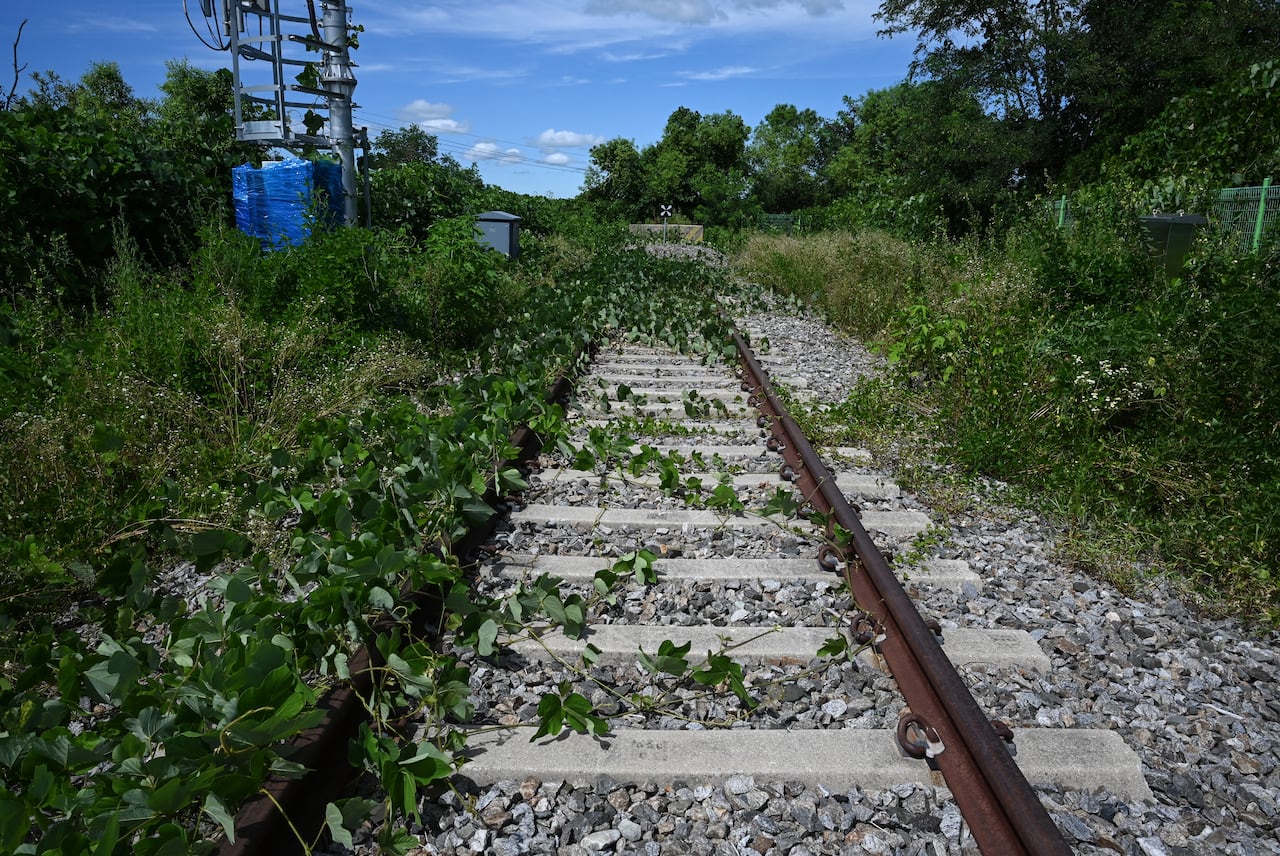 La estación Baengmagoji Station en la provincia de Gangwon, Corea del Sur.