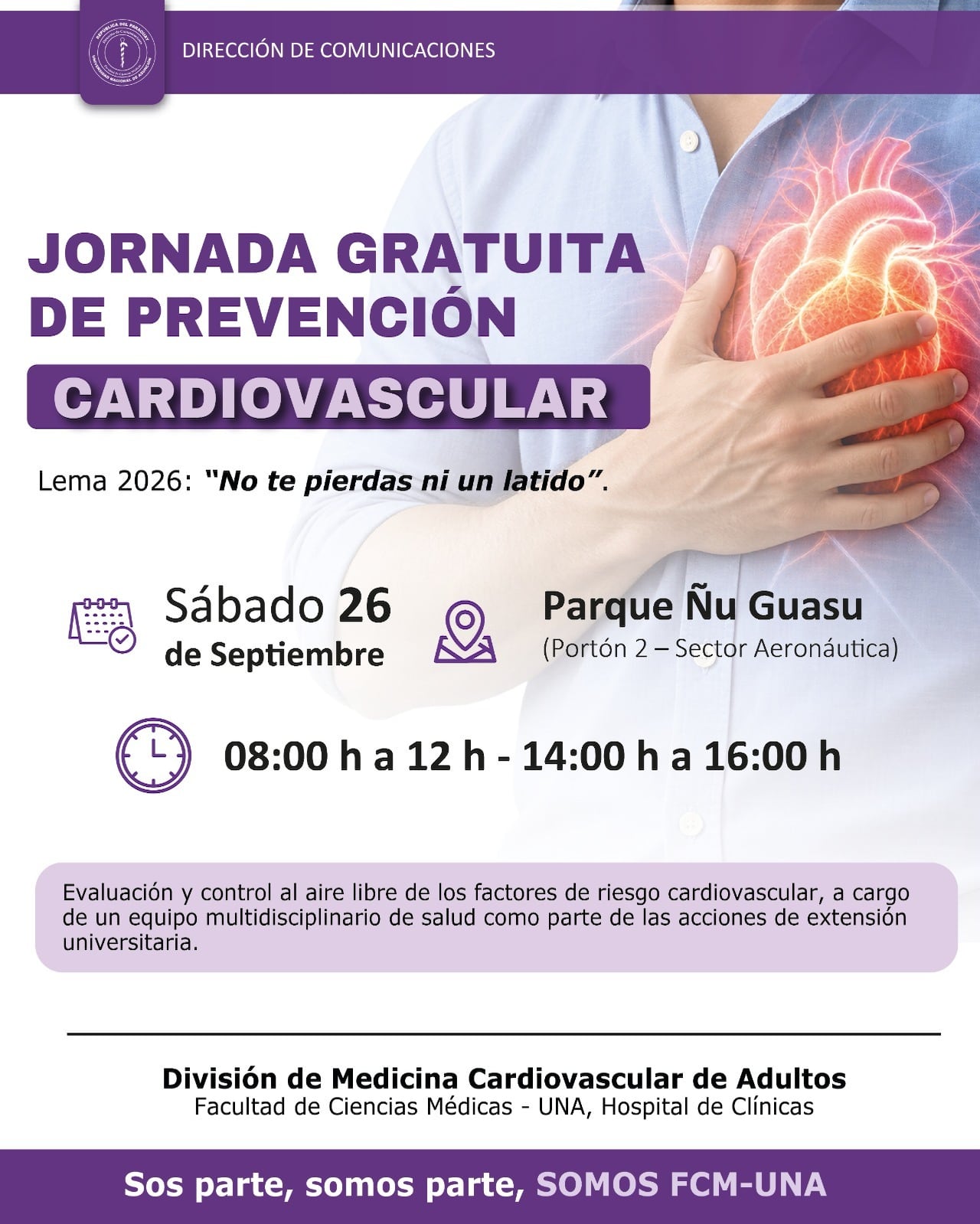 La actividad se desarrollará este sábado.