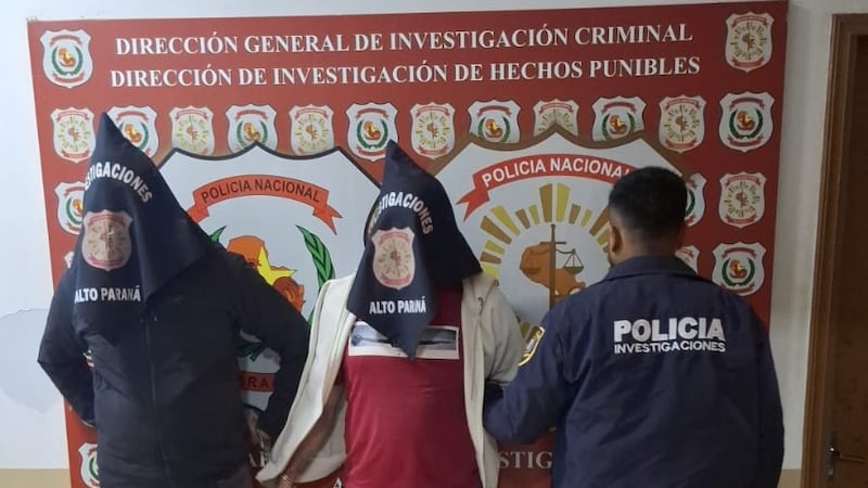 Los sospechosos dieron su golpe en Encarnación, y fueron detenidos horas después, en Ciudad del Este.