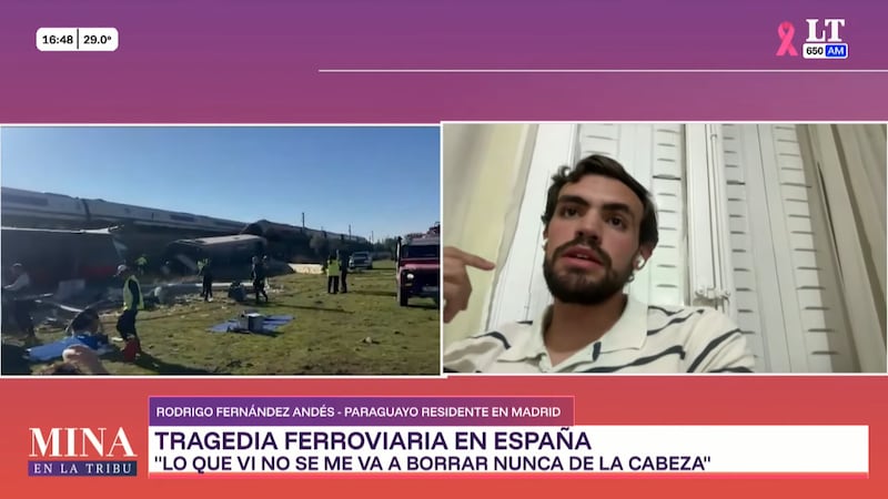 Rodrigo Fernández Andés, un paraguayo residente en Madrid, relató en primera persona su experiencia como sobreviviente del grave choque de trenes en España.