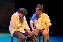 “Dos hombres junto al río” se despide hoy con única función