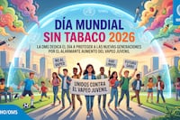 La OMS centró el Día Sin Tabaco 2026 en combatir el “vapeo” en jóvenes