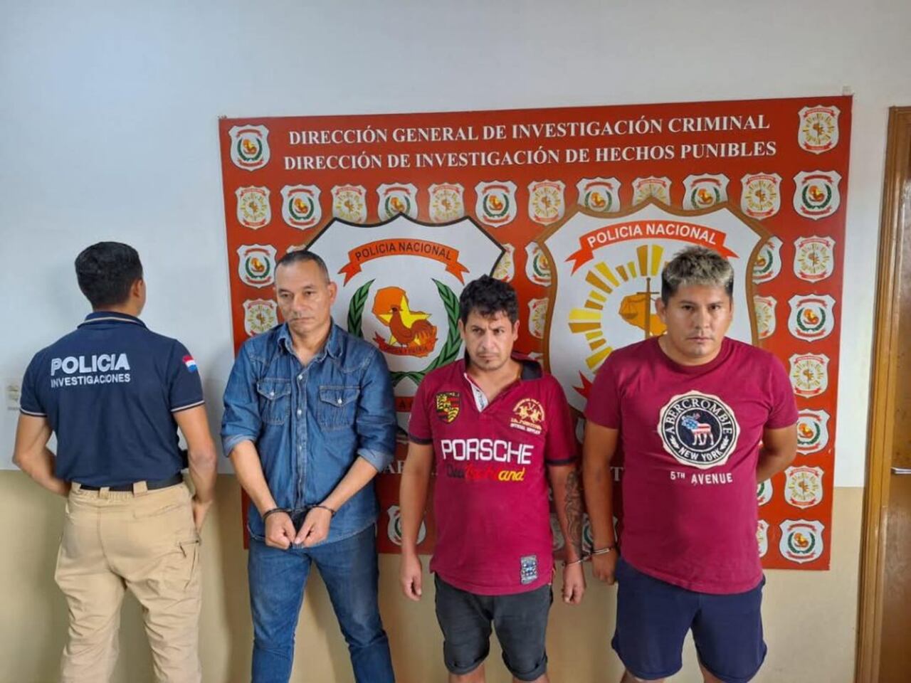 Fueron detenidos Celso Acosta Cardozo, Labreano Bogado (argentino) y Derlis Portillo Caballero.
