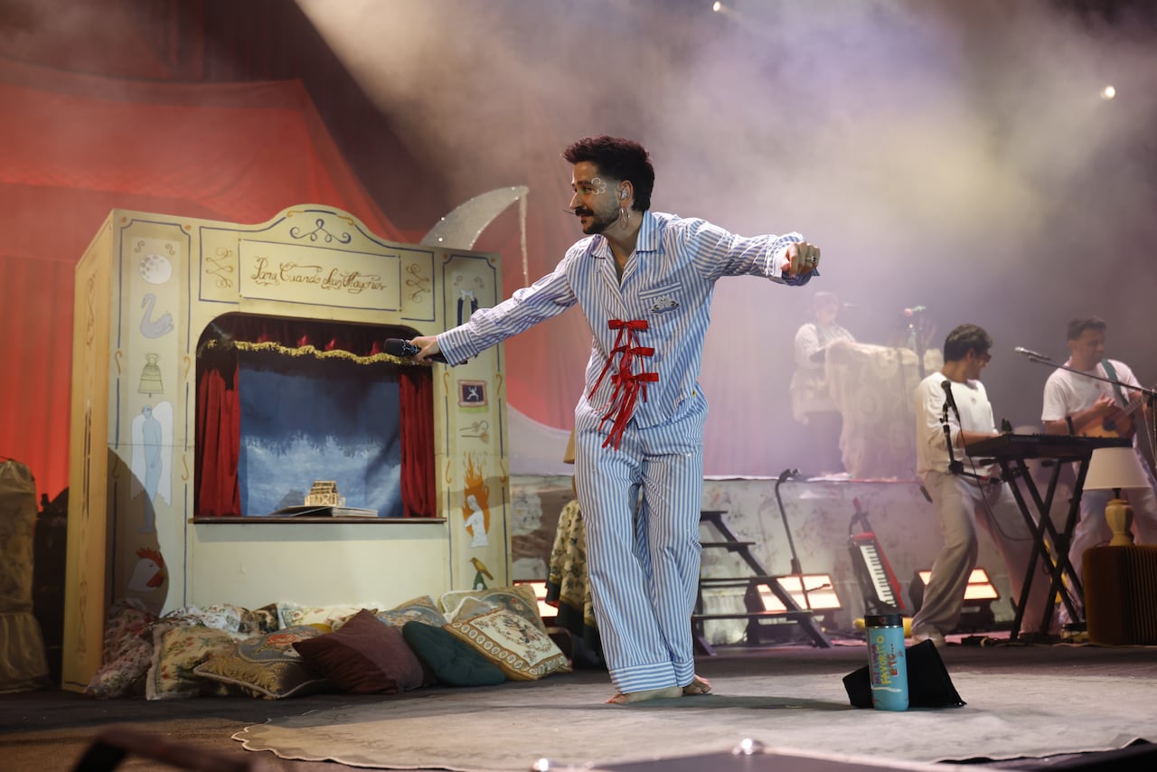 Camilo en Paraguay. El colombiano se presentó en la noche del 23 de otubre en el Arena Ueno SND.