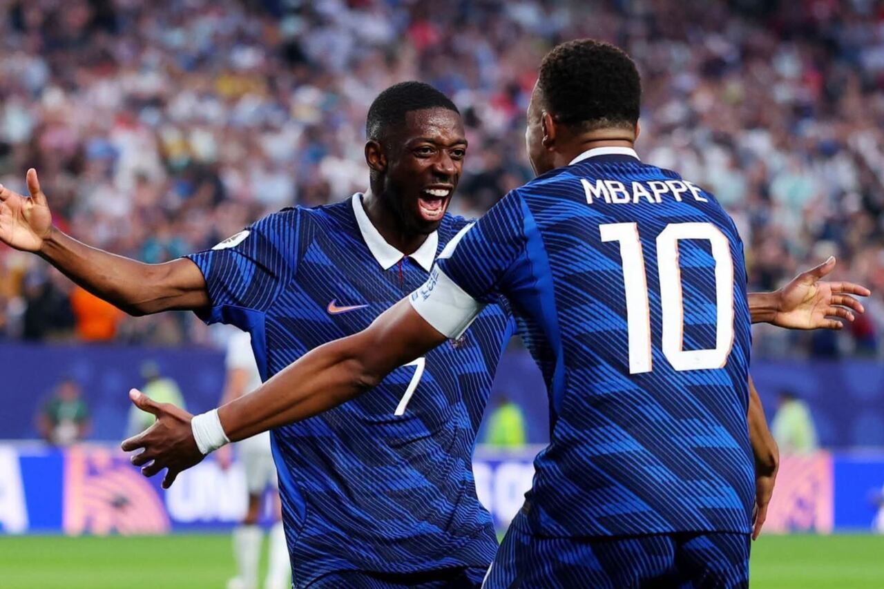 Ousmane Dembelé y Kylian Mbappé, unas de las poderosas armas de Deschamps que van por cazar a Paraguay .