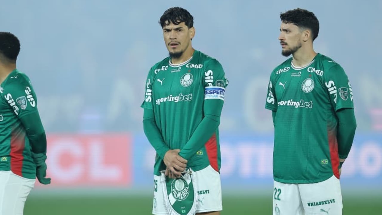 Gustavo Gómez marcó el único tanto del partido a favor de Palmeiras sobre Cerro Porteño.