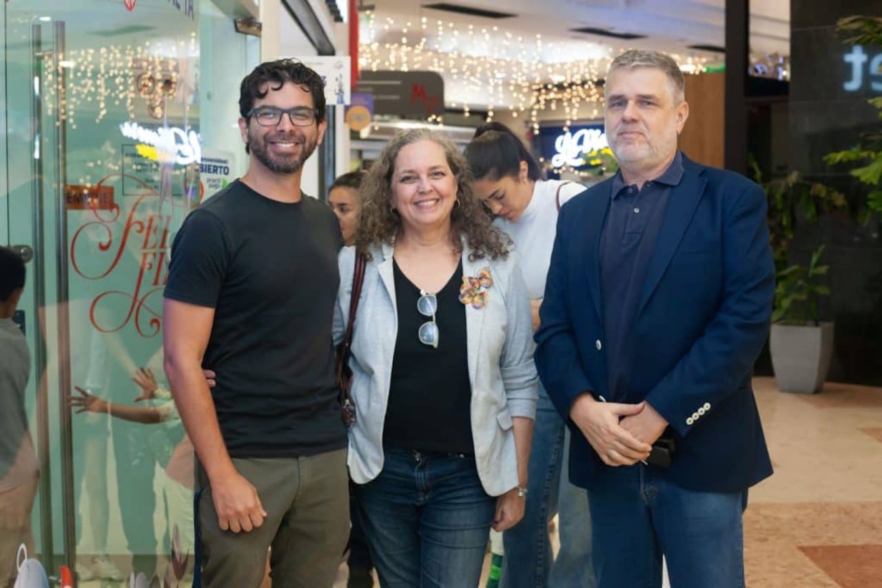 Federico Cáceres, Gisele Baddouh y Toni Roberto.