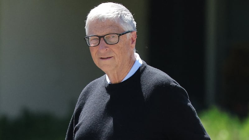 El cofundador de Microsoft y empresario estadounidense Bill Gates, en Sun Valley, Idaho. (AFP)