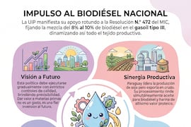 Por más soberanía energética, la UIP apoya el aumento de biodiésel