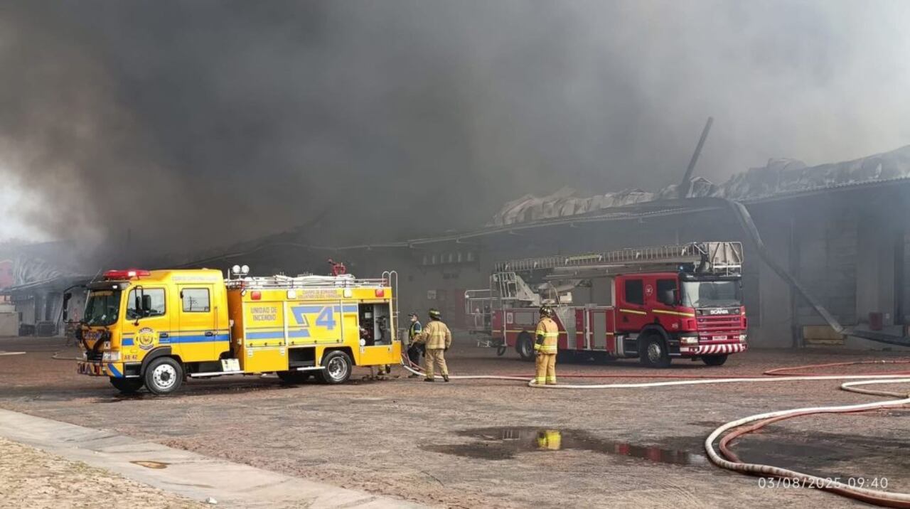 Bomberos Voluntarios trabajaron arduamente. Foto: Cuarta Compañía de Bomberos Voluntarios - Luque.