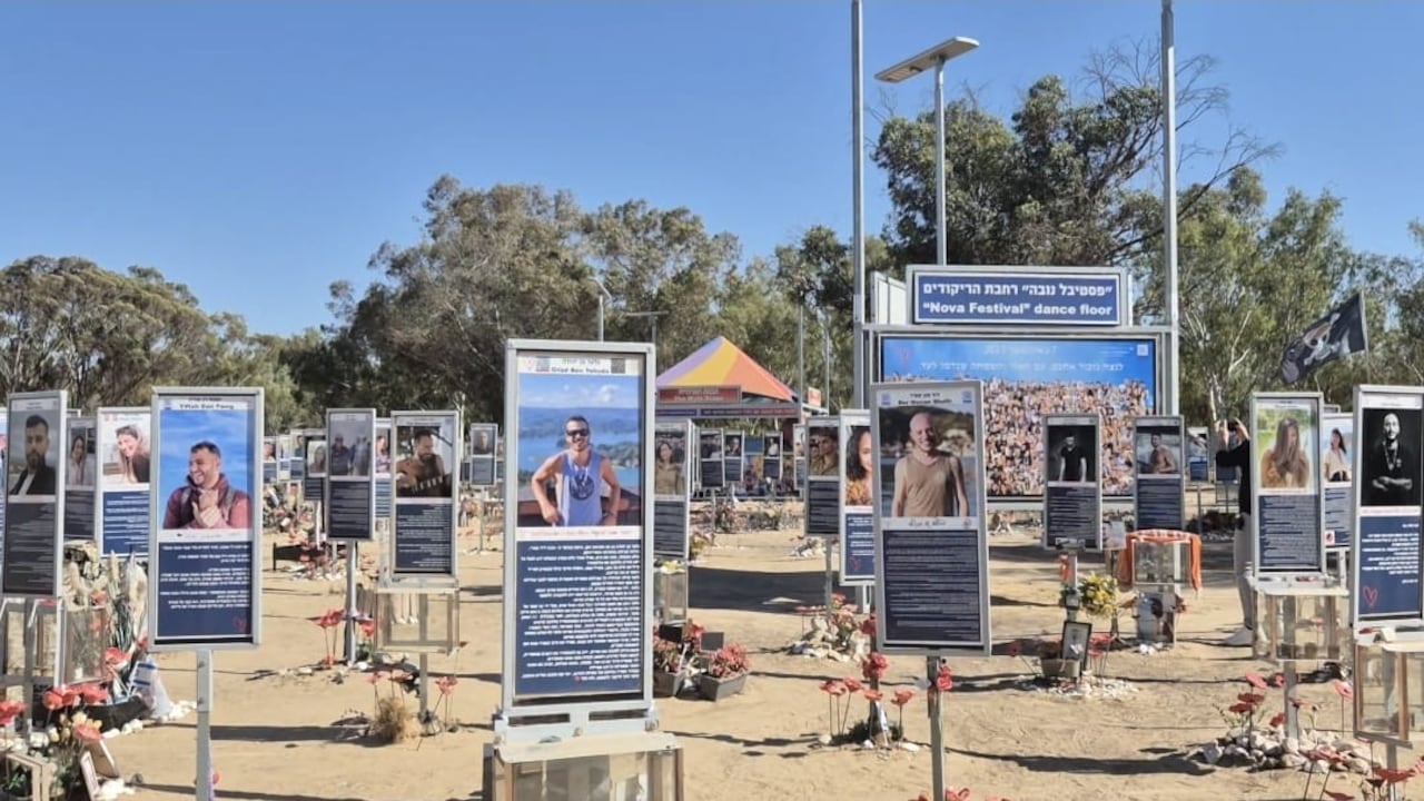 Memorial Festival Nova en honor a las víctimas que murieron masacradas durante el ataque del grupo terrorista palestino Hamás, en octubre de 2023. Cerca de 300 jóvenes fallecieron en los atentados.