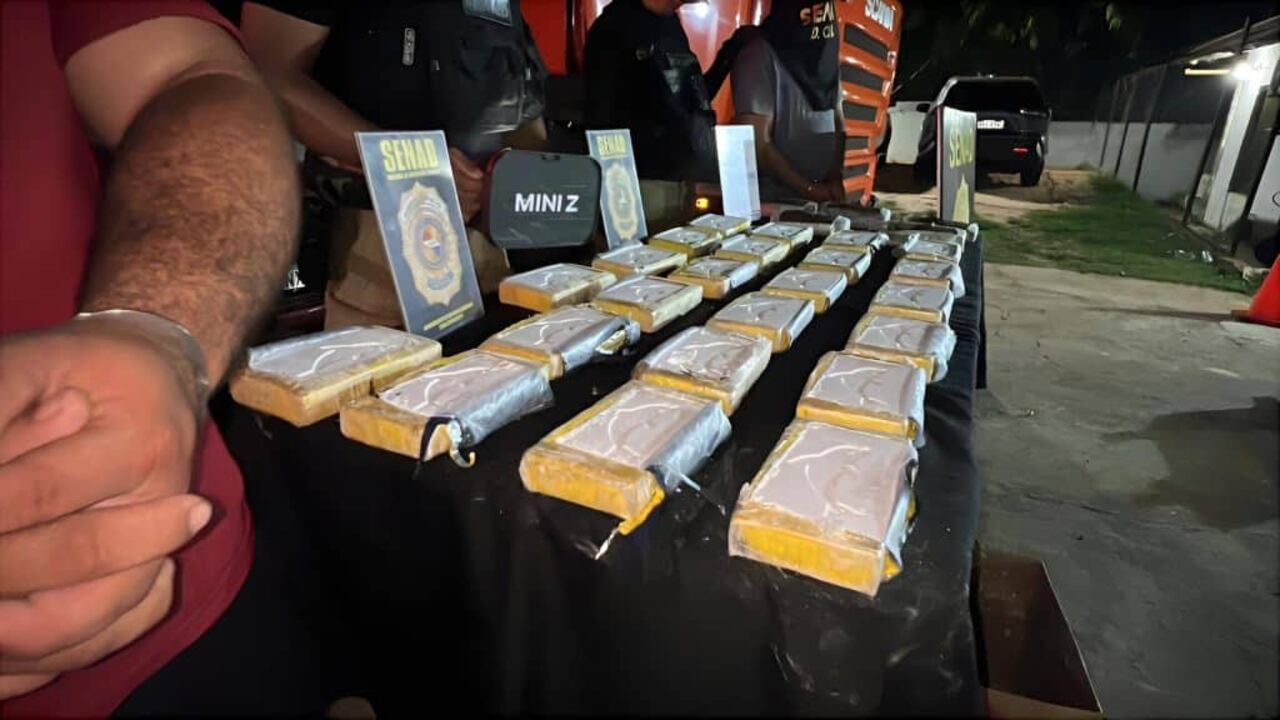 Los paquetes de marihuana y cocaína incautados tenían como destino Curitiba.