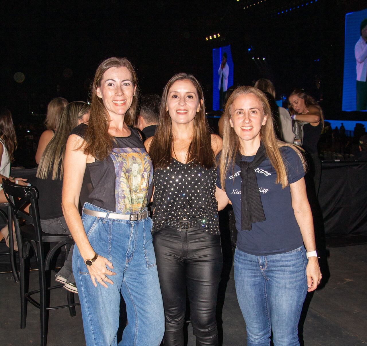 Andrea Migliore, Paola Louteir y Vero Echagui.