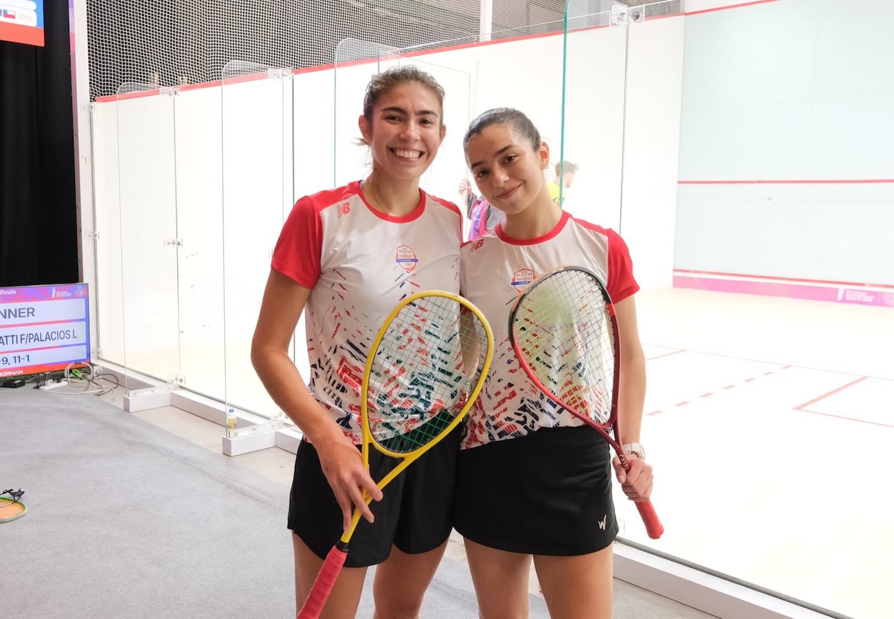 Fiorella Gatti y Luján Palacios alcanzaron la final de dobles femenino en squash y aseguraron una medalla más para Paraguay.