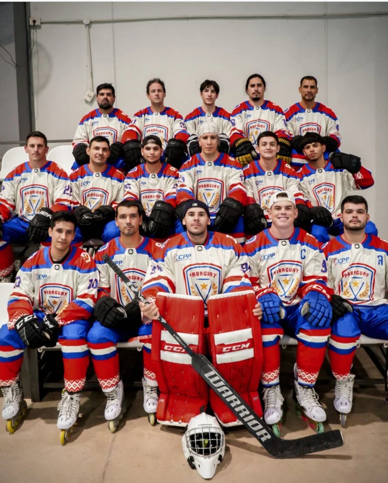 Equipo paraguayo de inline hockey.