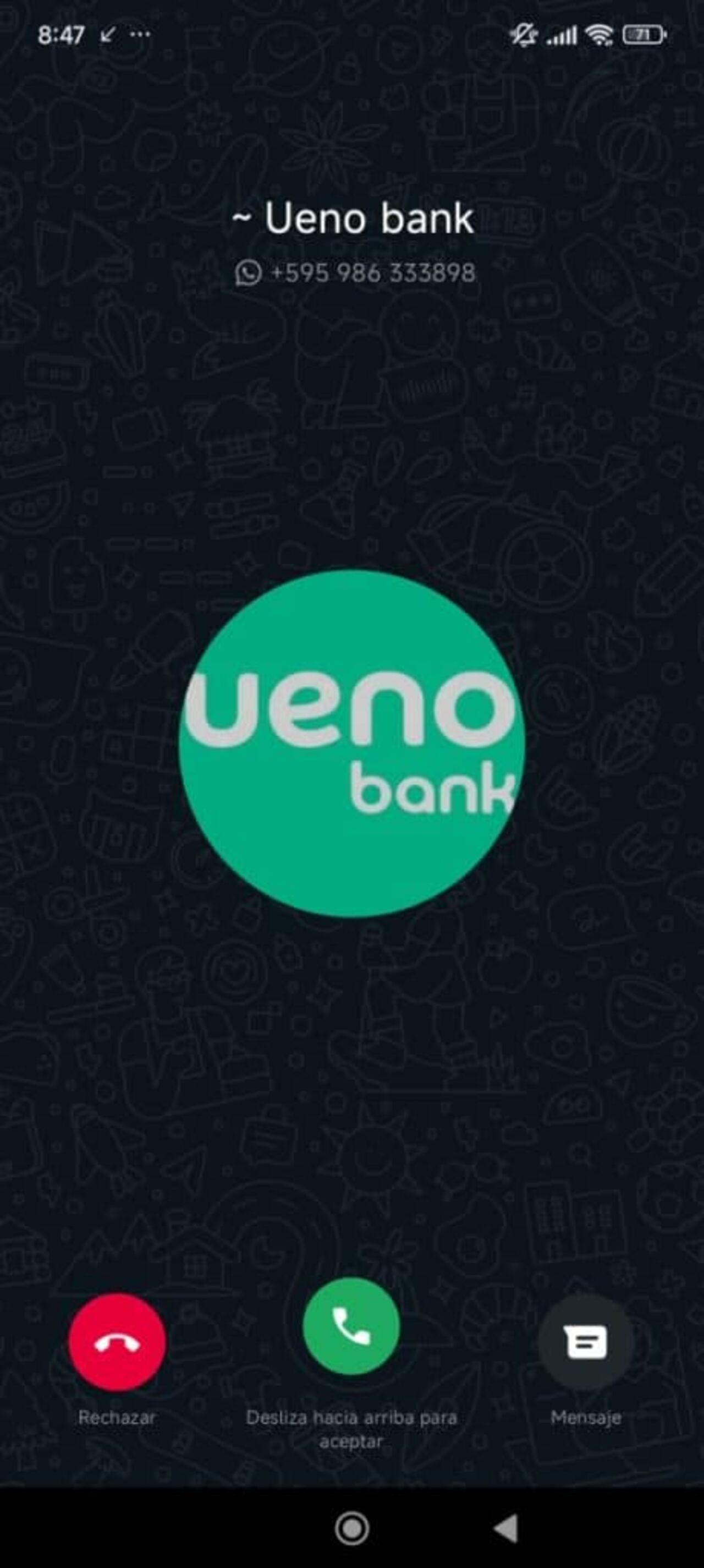 Desde este número un falso agente de créditos efectuó las llamadas y mensajes que derivaron en el vaciamiento de las cuentas bancarias de sus víctimas.