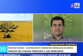 Inclemencias climáticas amenazan el 30% del cultivo de arroz
