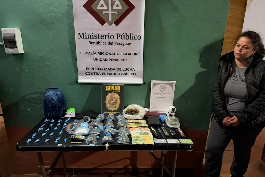 Senad detiene a una mujer con dosis de cocaína y marihuana