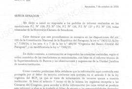 Informe del BCP enviado al Senado para descargar