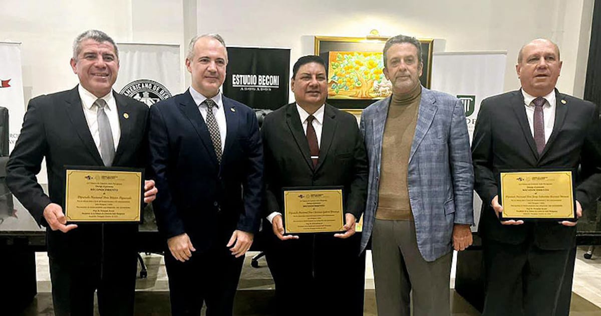 Reconocimiento a legisladores por apoyo a inversiones con Italia