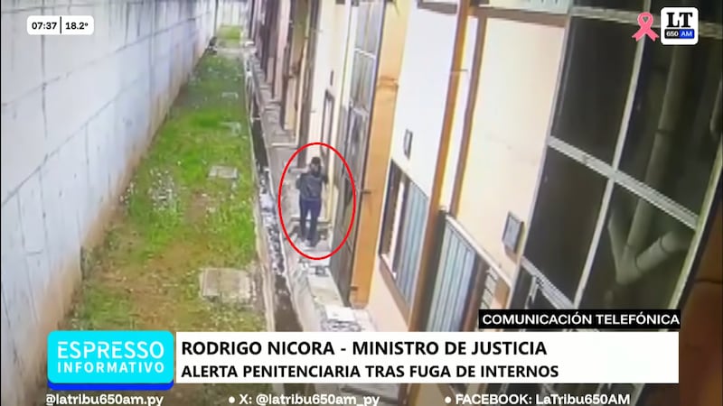 El ministro de Justicia, Rodrigo Nicora, detalló el avance de las investigaciones penales tras la fuga de dos reclusos de alta peligrosidad de la Cárcel de Emboscada.