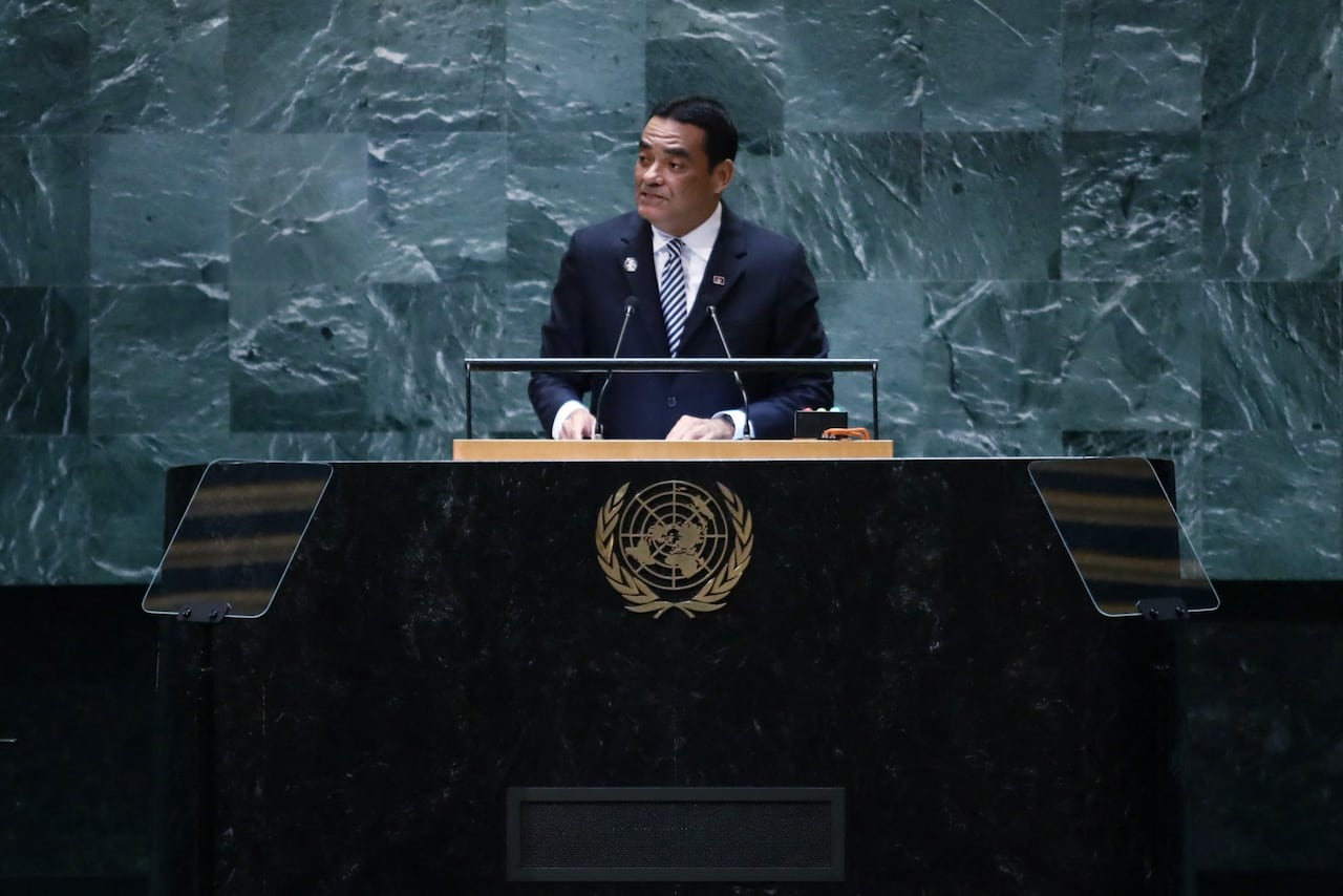Francis Fonseca, ministro de Exteriores de Belice.