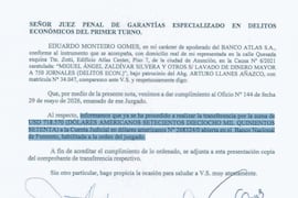 Banco Atlas depositó USD 718.570 como embargo en causa por lavado de dinero