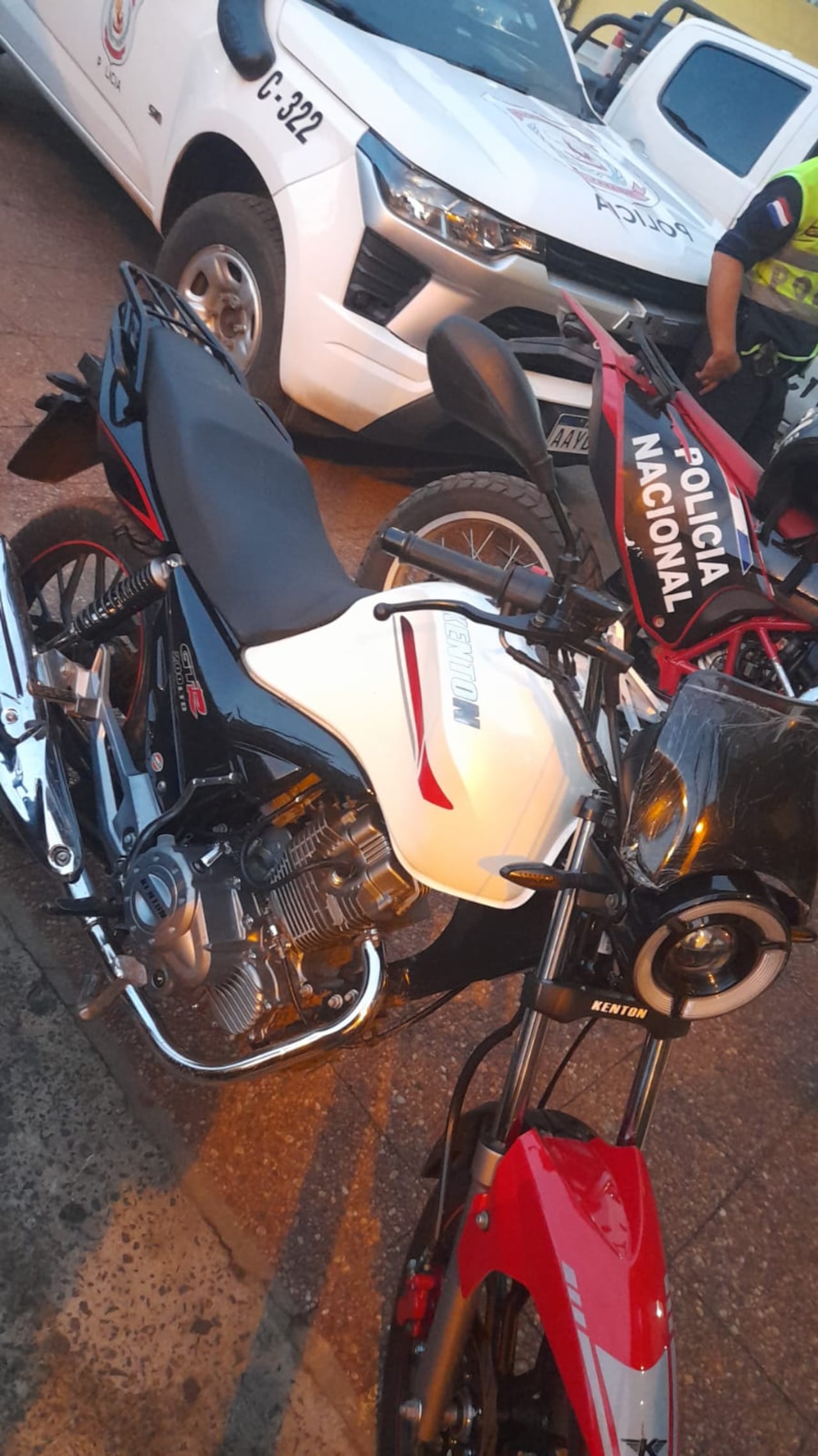 Esta fue la motocicleta recuperada.