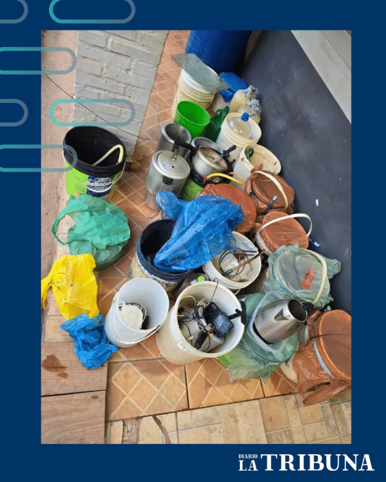 Bebidas artesanales fabricadas por los reclusos.