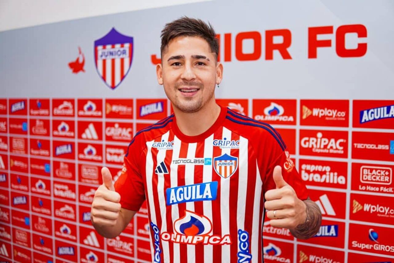 Presentación de Guillermo Paiva en Junior de Barranquilla.